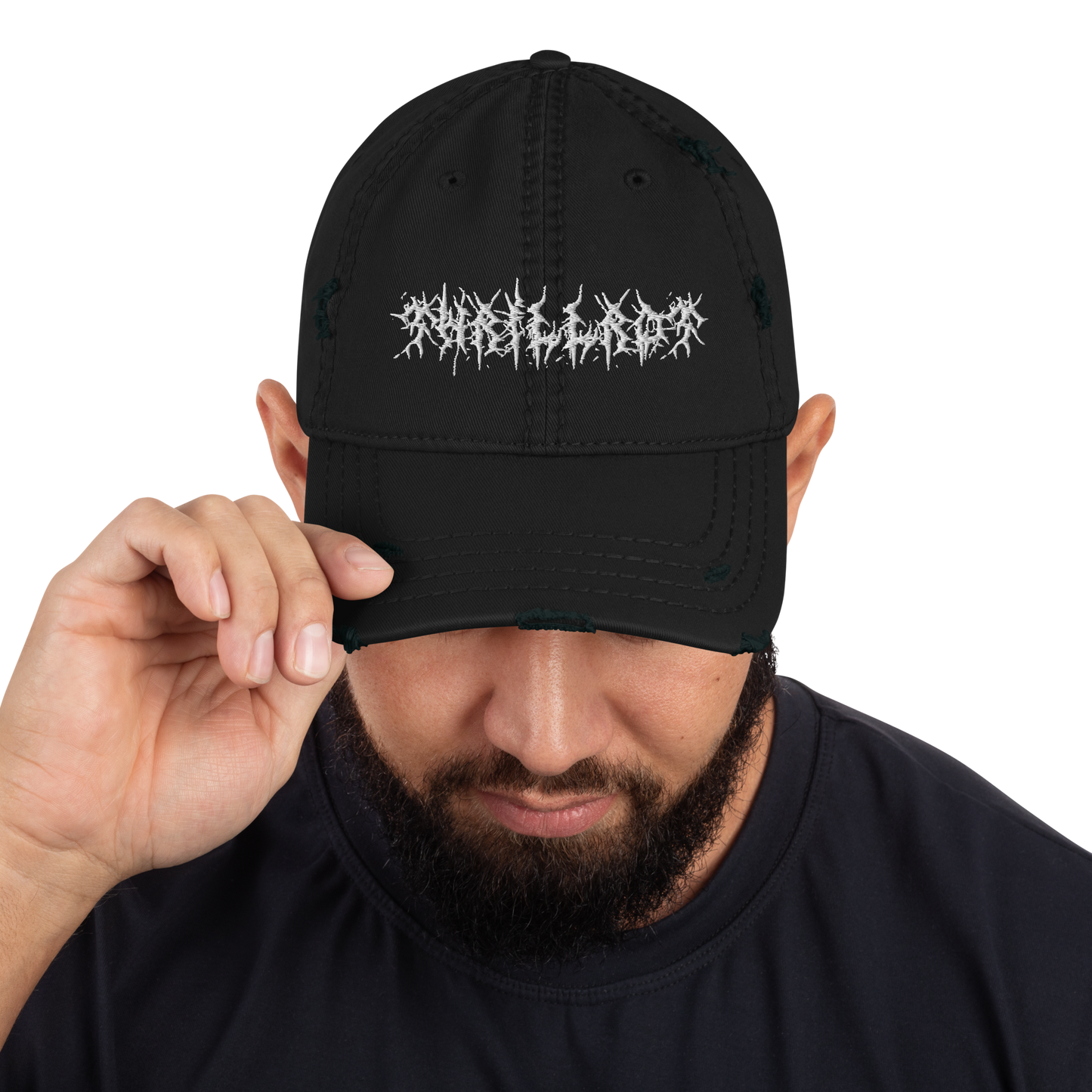 "No Shelter" Distressed Dad Hat